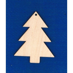 SKLEJKA #3mm Choinka 8x6,2cm z otworem choinka prosta VI